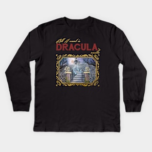 All I want is Dracula's castle - painting Kids Long Sleeve T-Shirt